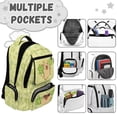 thumbnail image 5 of KUIFORTI Clover Capybara Kids School Backpack for Students Elementary School Versatile Bookbag with Multiple Storage Pockets Girls 8-14 Years Backpacks 17 Inch, 5 of 7