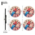 thumbnail image 2 of Battery Operated Analog Wall Clocks Non-Ticking Silent Modern Clock Decorative for Home,Office-Red Parrot Sitting On The Branch Of Blooming Tree(14inch), 2 of 4