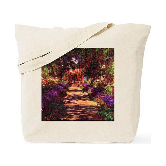 CafePress - Path In Monet's Garden Tote Bag - Unisex Canvas Tote Bag, Beige, 1-Piece