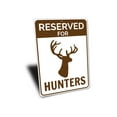 thumbnail image 3 of Reserved Hunter Parking Novelty Sign, Metal Wall Decor - 10x14 inches, 3 of 4
