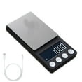 thumbnail image 1 of Mini bolsillo 500/0,01g báscula de alta precisión pantalla LCD retroiluminada báscula de joyería Digital peso de alimentos báscula de cocina, carga USB, 1 of 5