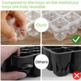 thumbnail image 6 of Plastic Seedling Box, Durable Plant Nursery Box 12 Hole Seed Starter Kit,Plant Propagator Tray Set, 6 of 8