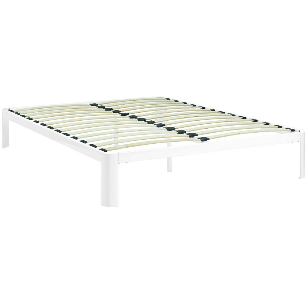 Modern Contemporary Urban Design Bedroom Queen Size Platform Bed Frame