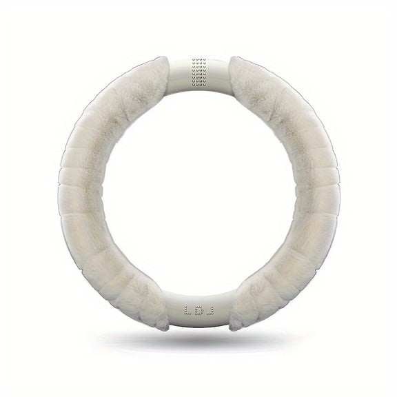 Luxury plush diamond-encrusted car steering wheel cover, environmentally friendly, warm, suitable for most car models, with a diameter of 38 cm /15 inches