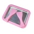 thumbnail image 5 of Ice Cream Roller Maker Machine Yoghurt Frying Machine Aluminum Food Grade Material Summer Practical for Homemade Rolled Cream Frozen Yogurt Pink, 5 of 8