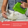 thumbnail image 4 of BLACK+DECKER Helix Performance Premium Hand Mixer, 5-Speed Mixer, Lime Green, MX600L, 4 of 9