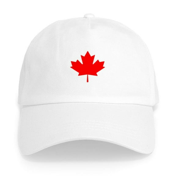 CafePress - Canadian Maple Leaf Cap - Adjustable 100% Brushed Unisex Casual Cotton Baseball Cap, Beige, 1