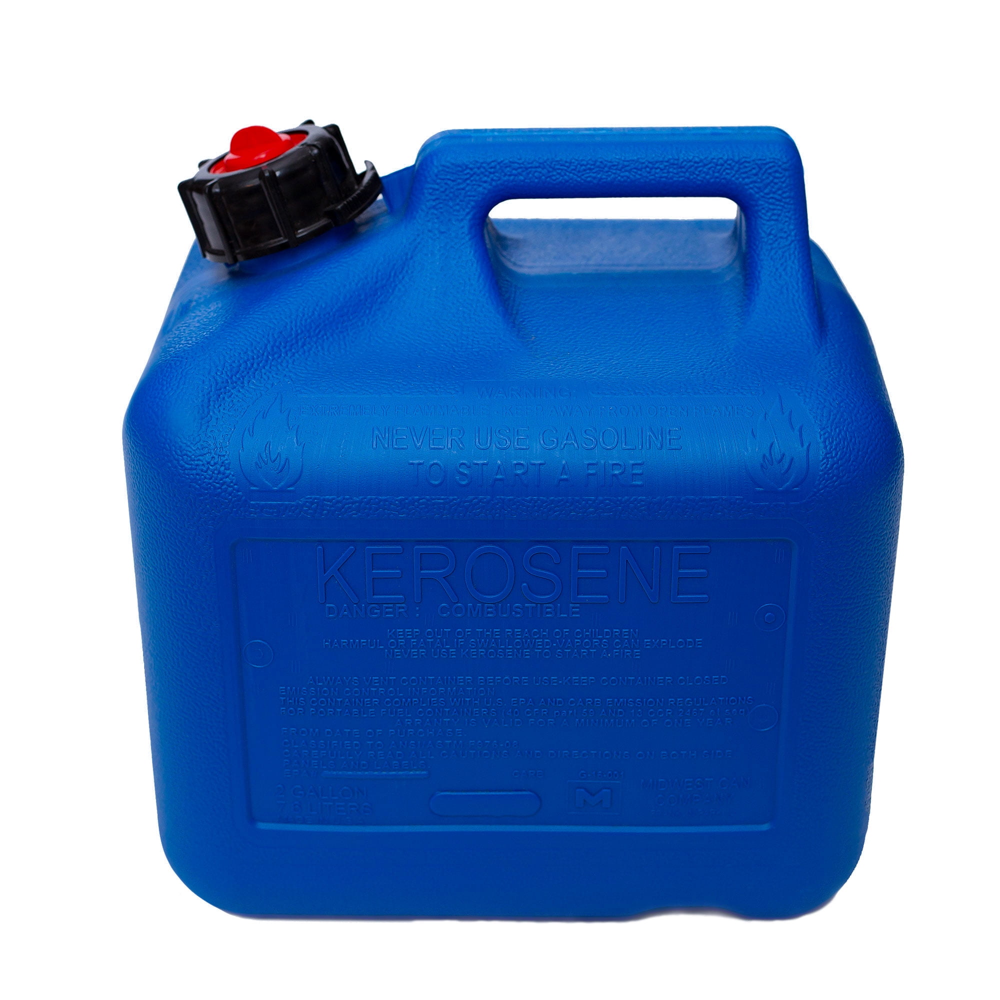 Midwest Can Company 2610 2 Gallon Kerosene Gas Can Container with