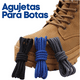 thumbnail image 3 of 4 Par Agujetas Botas Combinadas Redondas Reforzadas 120cm, 3 of 6