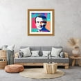 thumbnail image 3 of Stephen Chambers 26x26 Gold Ornate Wood Framed With Double Matting Wall Art Titled - Macron 2, 3 of 6