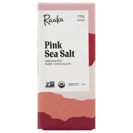 RAAKA, VIRGIN CHOCOLATE, DARK WITH SEA SALT
