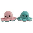thumbnail image 1 of Jouets en Peluche Pieuvre Mignons, Poupée Pieuvre Réversible Double Face, Poupée Animal en Peluche Pieuvre Douce et Réversible, Cadeaux de Jouets Créatifs pour Enfants, Famille, Amis Bleu Pâle Rose, 1 of 7