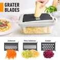thumbnail image 5 of Picadora de Verduras 10 en 1 Pro-Series - 8 Cuchillas - Cortador de Cebolla, Huevo, Papas - Incluye Contenedor - Para Ensaladas, Puré y Papas Fritas - Gadget de Cocina Multiusos, 5 of 5