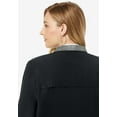thumbnail image 5 of Jessica London Women's Plus Size Water Resistant Contrast Raincoat w/ Detachable Hood, 5 of 6