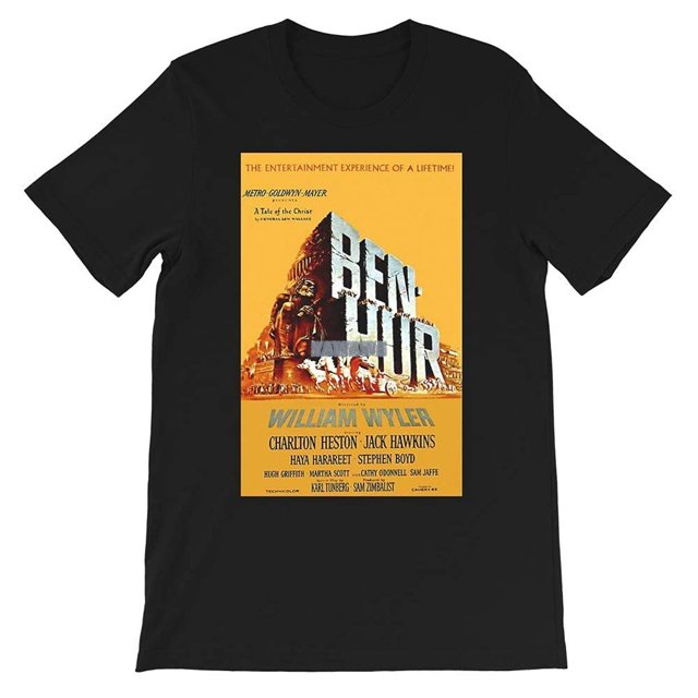 Póster de la película BenHur Judah BenHur Quintus Arrius Esther Messala, regalo para hombres y mujeres, camiseta unisex, sudadera, camisetas