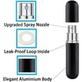 thumbnail image 3 of Travel Refillable Perfume Atomisers, 5ML, 3 Pcs Mini Portable Spray Bottles, Round Tube Set With 1 Flat Separated Tool, for Home Business Trip (Black+Blue+Champagne)(4pcs), 3 of 6