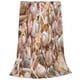 thumbnail image 2 of Fotbe Colorful Seashells Manta de Franela Acolchonada con Estampado, Súper Suave y Esponjosa, Extra Grande para Sofá, Cama, Uso Todo el Año-40"x30", 2 of 7