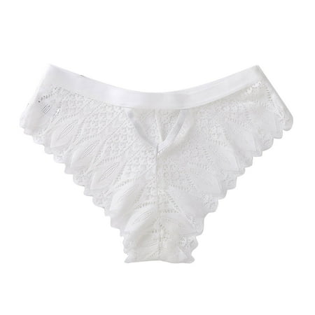 Clearance! Weikingp Women S Panties for Women Crochet Lace Panty Sexy Hollow Out Underwear Cheeky Underwear for Women Panties for Women