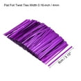 thumbnail image 2 of Uxcell Foil Twist Ties 3" Plastic Closure Tie for Tying Bread, Candy, Cookies, Gift Bags, Purple 750 Pack, 2 of 5