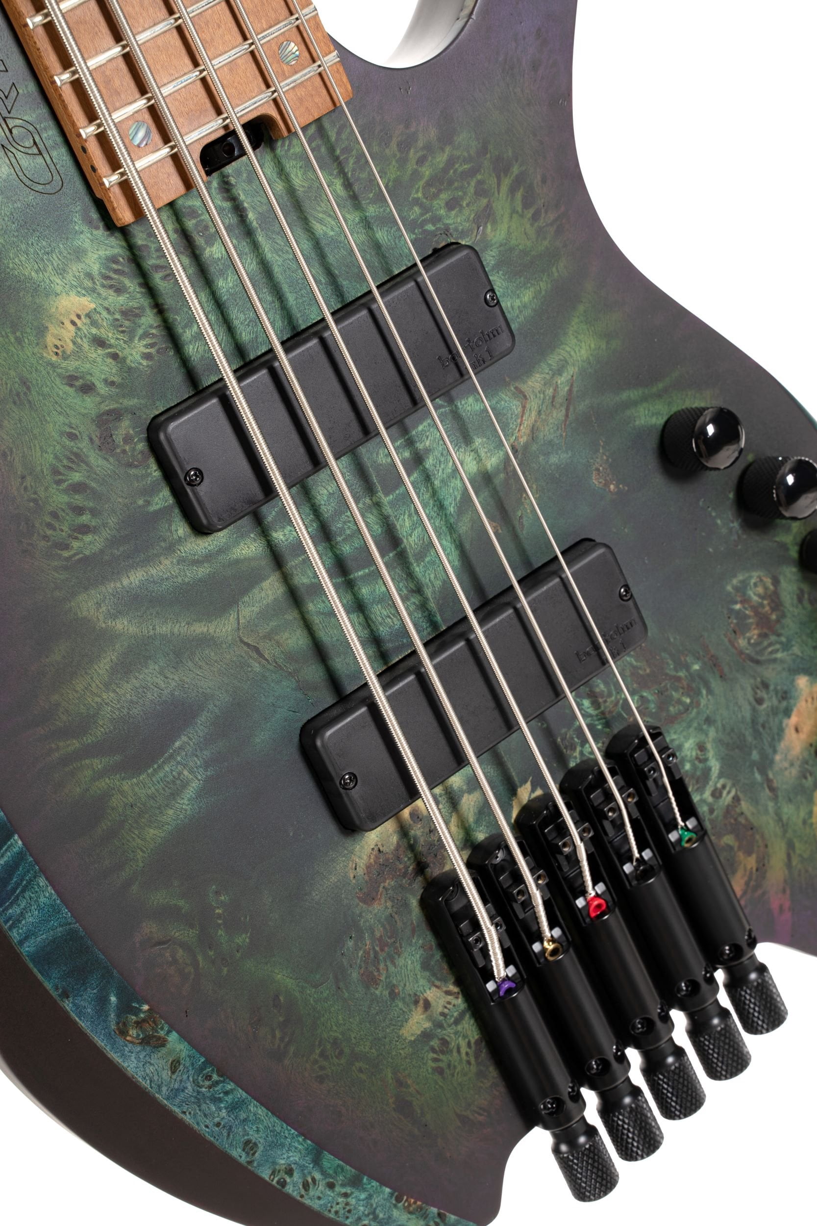 Cort Artisan Space 5 SDG  5-String Headless Bass Guitar in Star Dust Green