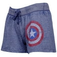 thumbnail image 2 of Captain America 808016-S Captain America Symbol Juniors Sleep Shorts - Small, 2 of 3