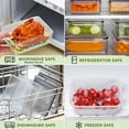 thumbnail image 7 of 40 Pcs Food Storage Containers with Lids(20 Lids &20 Containers), Airtight Leakproof Meal-Prep Containers for Kitchen Storage Reusable Plastic Microwave/Dishwasher Safe with Labels & Pen, 7 of 7