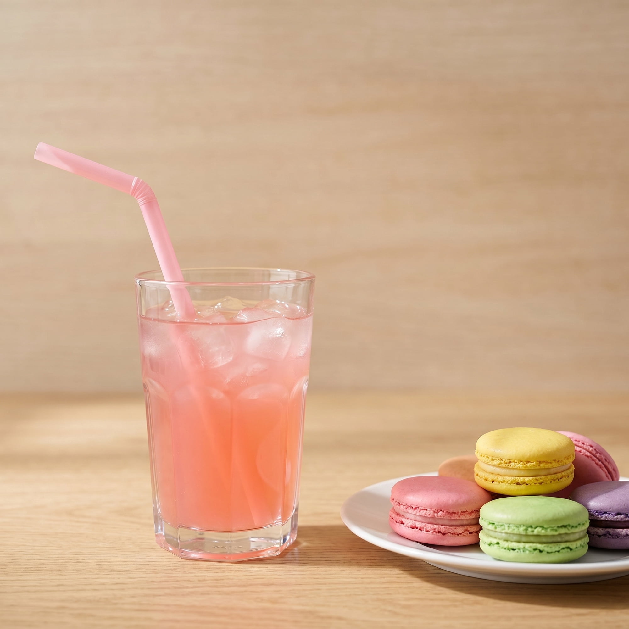 Unique Bargains 8Pcs Reusable Silicone Dishwasher Safe Long Drinking Straws Pink B