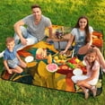thumbnail image 7 of Cute Witch Frog Waterproof Picnic Blanket with Foldable Zipper, Suitable for Outdoor Use, Suitable for Travel, Camping, Beaches, Parks, Grasslands, Picnic Blanket Accessories, 7 of 7