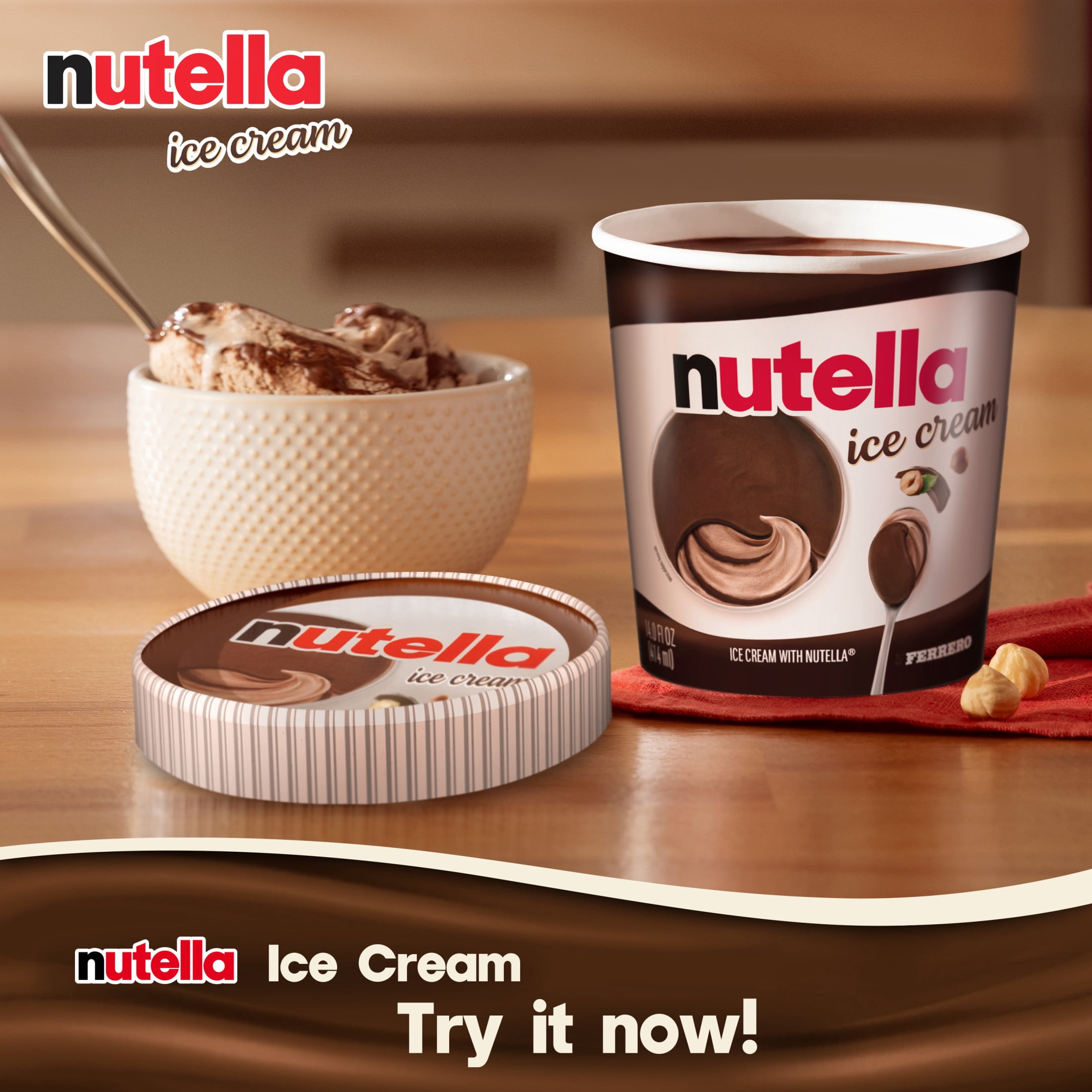 Nutella Ice Cream, 14 fl oz