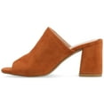 thumbnail image 5 of Journee Womens Adelaide Peep Toe Slip On Block Heel Sandals, Widths Available, 5 of 10