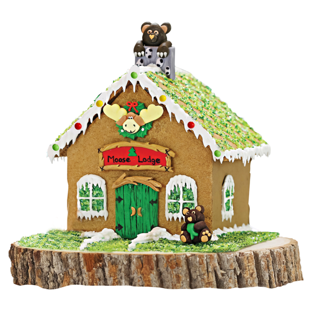 Moose Lodge Gingerbread House