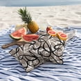 thumbnail image 4 of 2 Pack Outdoor Waterproof Throw Pillow Covers,Abstract Stripe Black White on Gray Decorative Square Patio Pillowcases for Chair Couch Sofa 16x16in, 4 of 9