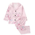 thumbnail image 2 of Cowsor 2 Piece Pajamas Set Kids Sleepwear Cartoon Printed Nightwear Cotton Long Sleeve Shirt Pants Sets, 2 of 3