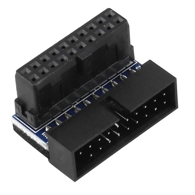 Adaptador Extensión USB 3.0 20 Pines A para Placa Base (ángulo Ascendente)
