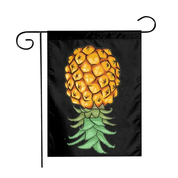 BallsFHK Pineapple Inverted Garden Flag Outdoor Home Porch Welcome Holiday Decoration Flag