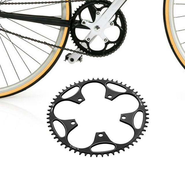 Piñón BCD de 130mm Cola piezas de reparación de rueda dentada cadena ancha estrecha bicicleta redonda 56T