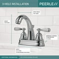 thumbnail image 3 of Peerless Centerset Two Handle Bathroom Faucet in Chrome, 3 of 4