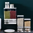 thumbnail image 4 of Wall Mount Dry Food Storage Containers Home Food Storage Container Wall-Mounted Kitchen Candy Snacks Coffee Bean Rice Clear Dispenser Organizer, Small, 4 of 9