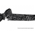 thumbnail image 3 of Boy’s Imperial Silver Black Formal Satin Pre-Tied Bow Tie by Spencer J’s Signature Satin Collection, 3 of 4