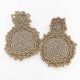 thumbnail image 4 of Pendientes grandes Yashi de perlas de vidrio hechos a mano Modelo negro código 9175 negro, 4 of 4