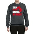 thumbnail image 2 of Wild Bobby,Dad by Day Gamer by Night Funny Gaming Dad Gift, Father's Day, Unisex Crewneck Graphic Sweatshirt, Charcoal, Small, 2 of 3