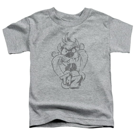 Looney Tunes - Faded Taz - Toddler Short Sleeve Shirt - 4T