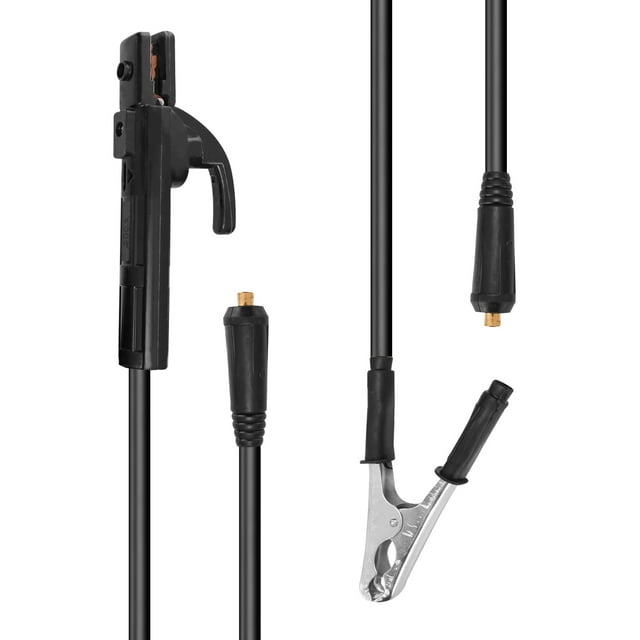 1.5M Electrode Holder Stick Welders and Ground Clamp Set Welding Machine Clamping Tool Solder Leads Kit