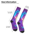 thumbnail image 2 of Naloa Elephant in Tribal Style Thigh High Socks Extra Long Stretchy Sock Women Over Knee High Opaque Stocking Daily Wear, 2 of 6