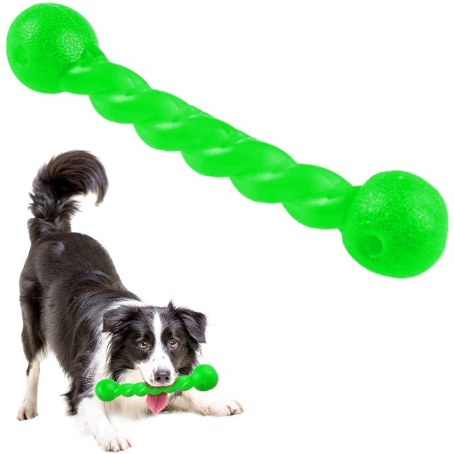 Juguete para dientes de perro, espiral de goma para masticar hueso, no tóxico, indestructible, palo molar para perros, juguete de inteligencia para cachorros, resistencia a mordidas suaves, JFHHH pequeña