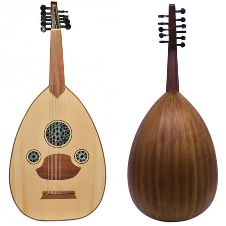Amazing!! Beginner Turkish Oud "The Turkish Butterfly " + Soft Case - (Mahogany-Walnut /Matt Finish)