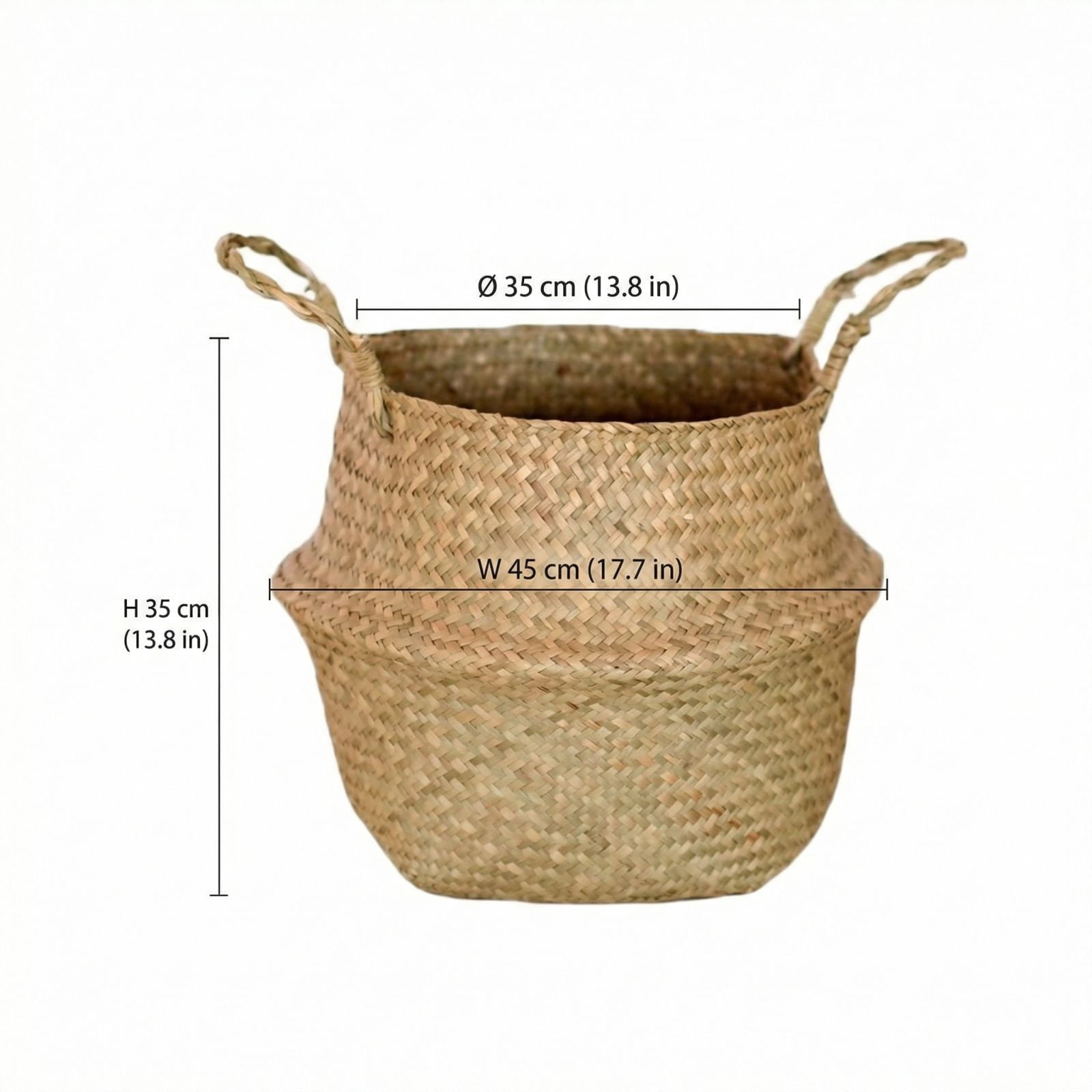 NIRHekf Olive Tree Basket – Wicker Seagrass Planter for Tall Indoor Faux Plants,Decorative Rattan Basket Cover for Houseplants,Snake Plant,Monstera,