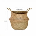 thumbnail image 3 of Seagrass Basket, Hand Woven Belly Shaped Storage Basket XXL Diameter 37Cm Belly 45Cm For Home And Garden Decoration, 3 of 8