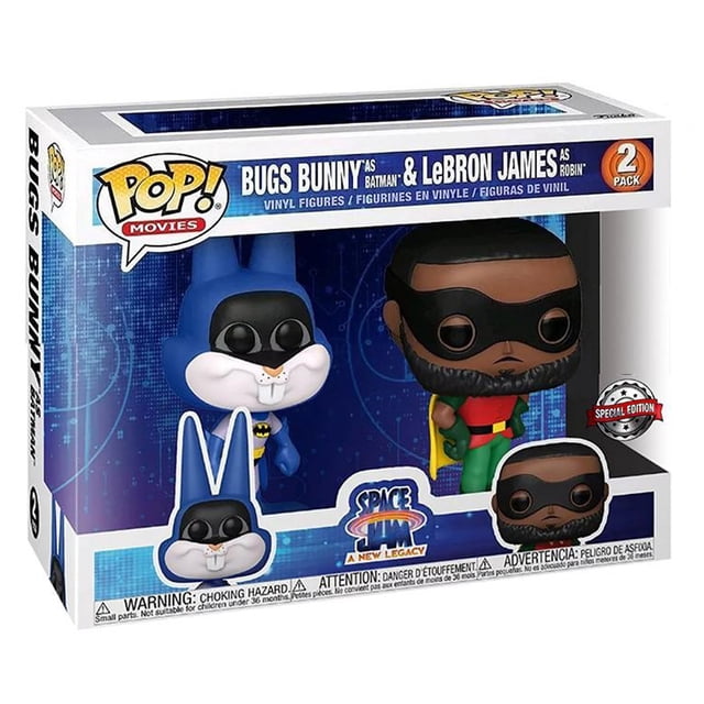 Pop Bugs Bunny As Batman & Lebron James As Robin Funko 2 Pack Space Jam