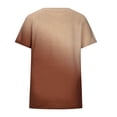 thumbnail image 5 of Tops for Women Tie-dye Pocket Crewneck Short Sleeve Tees T-shirt Ladies Beach Blouse Tunic Tops Women's Summer Clothes, 5 of 8